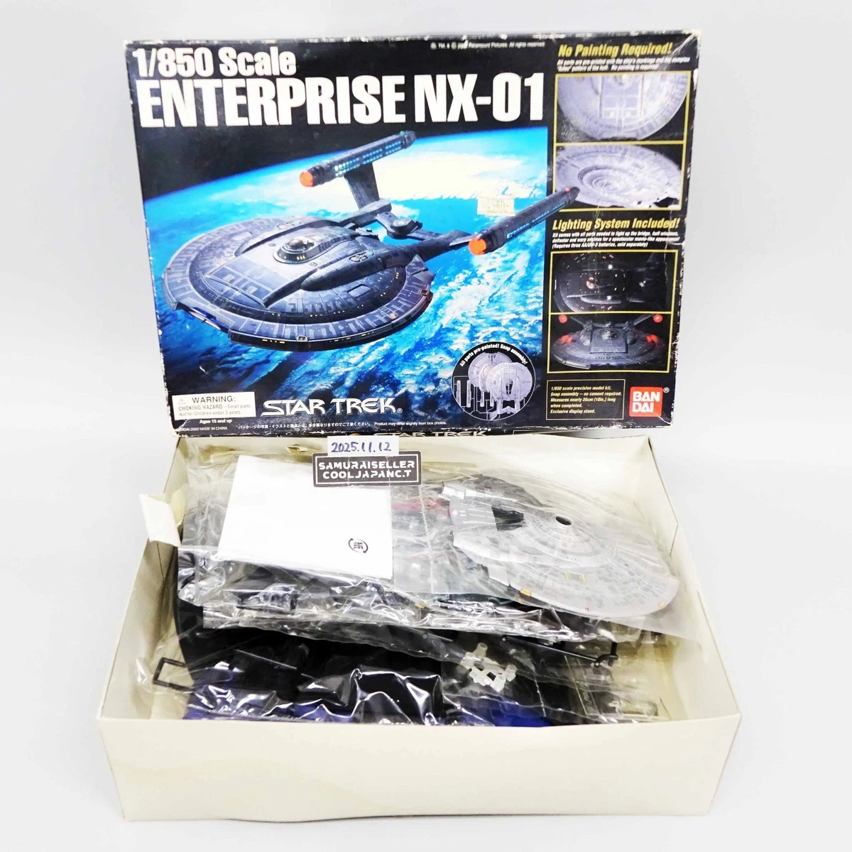 1/850 U.S.S. ENTERPRISE NX-01 Star Trek Plastic Model Kit BANDAI