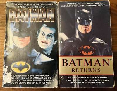 Lot of 2 Batman Returns By Craig Shaw Gardner 1992 First Warner Books Edition