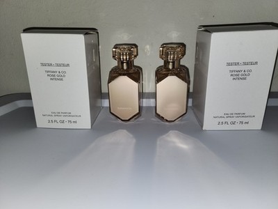 LOT OF TWO NEW TIFFANY & CO. ROSE GOLD INTENSE EAU DE PARFUM 2.5 oz (TESTER)