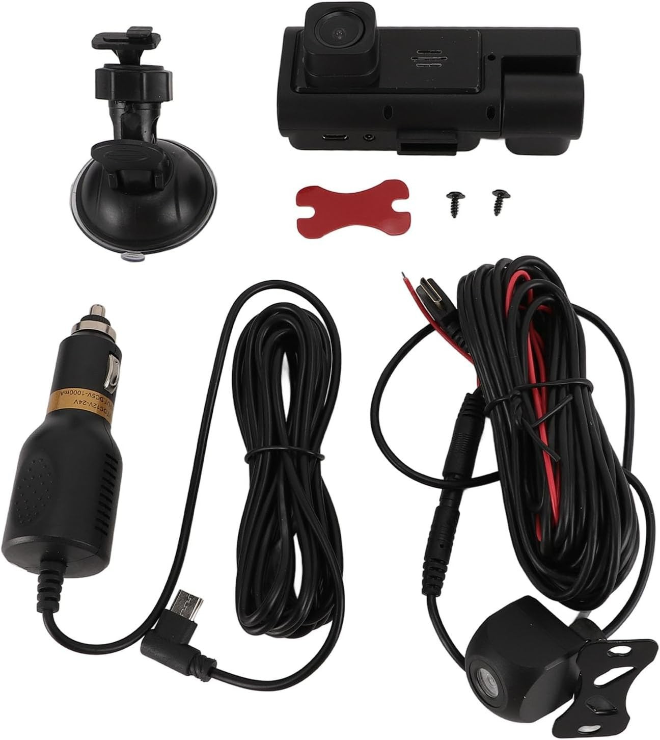 Dash Cam Auto WiFi 3 Telecamere Full HD App Smartphone Android iOS DVR 1296P - Miniatura 3