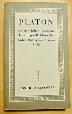 PLATON - SÄMTLICHE WERKE 3 Phaidon, Politeia. Rowohlts Klassiker