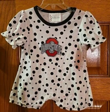 Two Feet Ahead Ohio State Buckeyes. OSU One Piece Bodysuit Size 18 months, NEW!