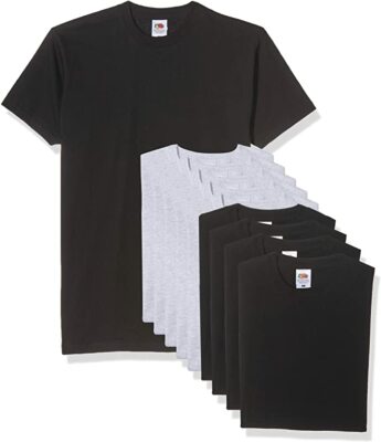 T-SHIRT MANICA CORTA | BIANCA | UOMO | FRUIT OF THE LOOM | ORIGINAL T | 100% COTONE| 145 Gr/m2