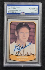 RIP SEWELL Signed Pacific Baseball Card-TIGERS-PIRATES-PSA