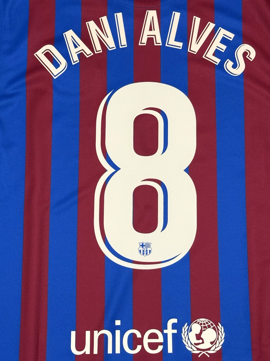 DANI ALVES サイン入りジャージ 8番 Dani Alves to Wear Number 8 - Fifth Different Number at