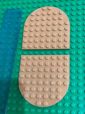 Sand Lego Baseplate Lego X TAN SAND Rounded Baseplate Plate Board