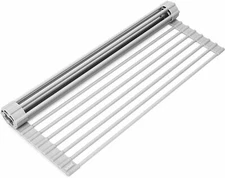 Surpahs Over The Sink Multipurpose Drying Rack (Warm Gray, 17.5" x 13.1")