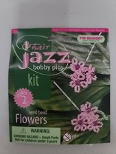 The Beadery - Hair Jazz Bobby Pins - Pink Flowers Makes 2