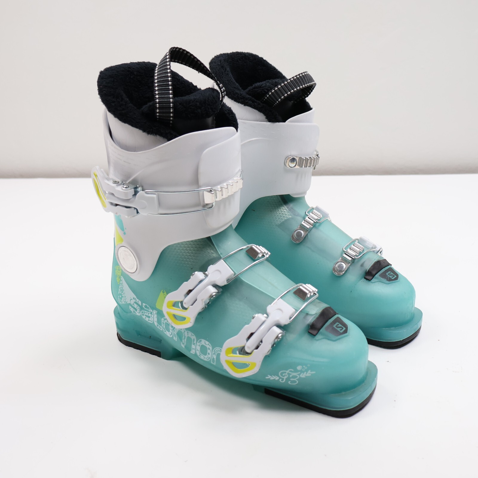 Salomon F3 Scarponi da Sci Ragazza Scarponi da Sci Mondo 24 5 Acqua e Bianco 285mm