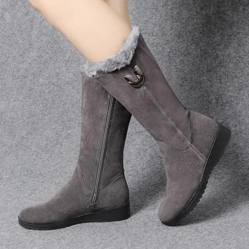 Winter Women's Boots Snowshoes Warm Boots Fashionable Knee High Boots Shoes - Picture 14 of 14