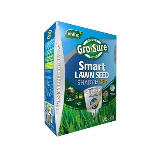 GroSure Smart Lawn Seed Shady & Dry 20sqm Under Trees Dark Areas Grass