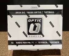 2024 PANINI DONRUSS OPTIC NFL FOOTBALL SEALED 12 PACK CELLO FAT PACK BOX