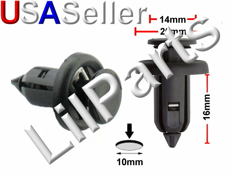 Honda Acura Bumper Fender Splash Shield Retainer Push Rivet Clip