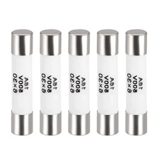 5 x Ceramic Cartridge Fuses 16A 500V 6x30mm Fast Blow for Energy Saving Lamp