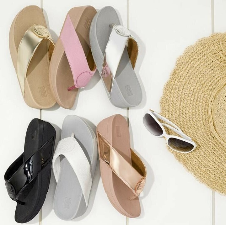 FitFlop Womens Wedge Slide Sandals Demelza Logo Mirror NEW Choose color and  size | eBay