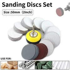 100Pcs 2 In Sanding Discs Pad Kit Drill Grinder Rotary Tools Attachment For Wood