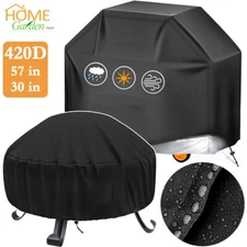 Heavy Duty BBQ Gas Grill Cover Waterproof Fire Pit Barbecue UV Protector Outdoor