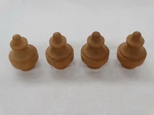 4 Custom Hand Made 3 1/2" Diameter Spanish Cedar Finials Newel Post / Furniture