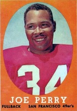 JOE PERRY FOOTBALL CARD *2X3 FRIDGE MAGNET*  RUNNING BACK HALL FAME ALL PRO STAR