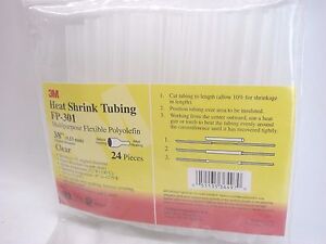 24 3m Fp 301 Clear Multipurpose Flexible Heat Shrink Tubing 3 8 X 6 B216 Ebay