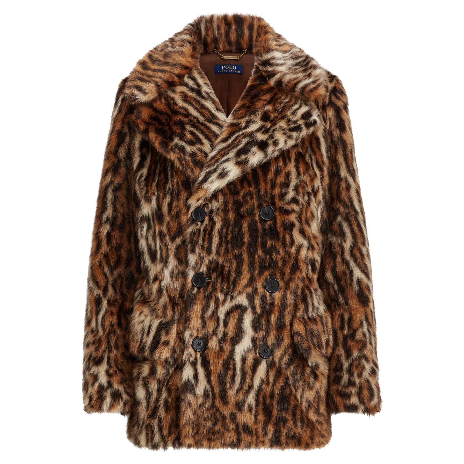 Polo Ralph Lauren Ocelot Print Faux Fur 