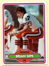 1980 Topps Brian Sipe football card #171 Cleveland Browns