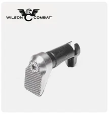Wilson Combat Oversized 1911 Extended Stainless & Blued Mag Release - 405B NEW