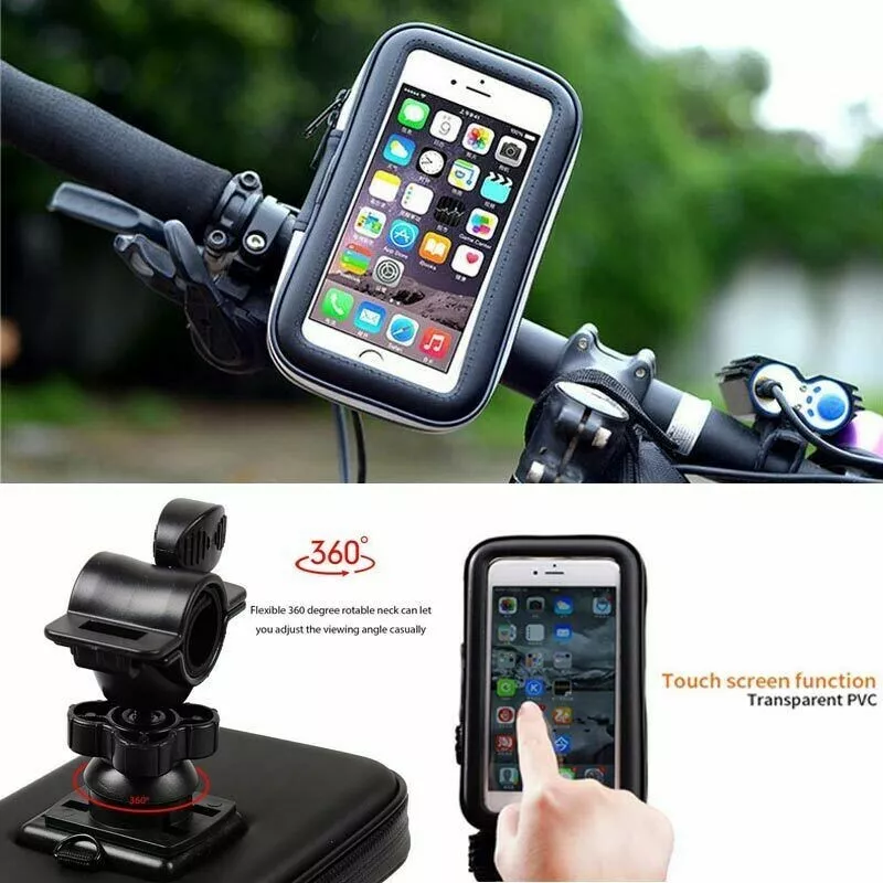 Rain-resistant mobile phone holder