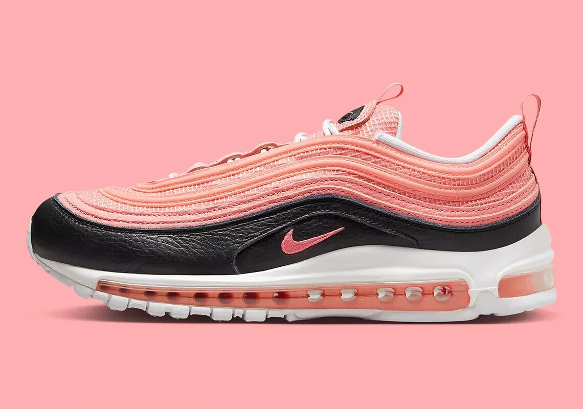 Мужские кроссовки Nike Air Max 97 Pink Gaze Черно-белые Ретро DZ5327-600 размера