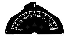 Tachoscheibe 100 mph passt Smart 451 Pulse Passion Brabus Xclusive Ultimate Tachoscheibe 100 mph passt Smart 451 Pulse Passion Brabus Xclusive Ultimate