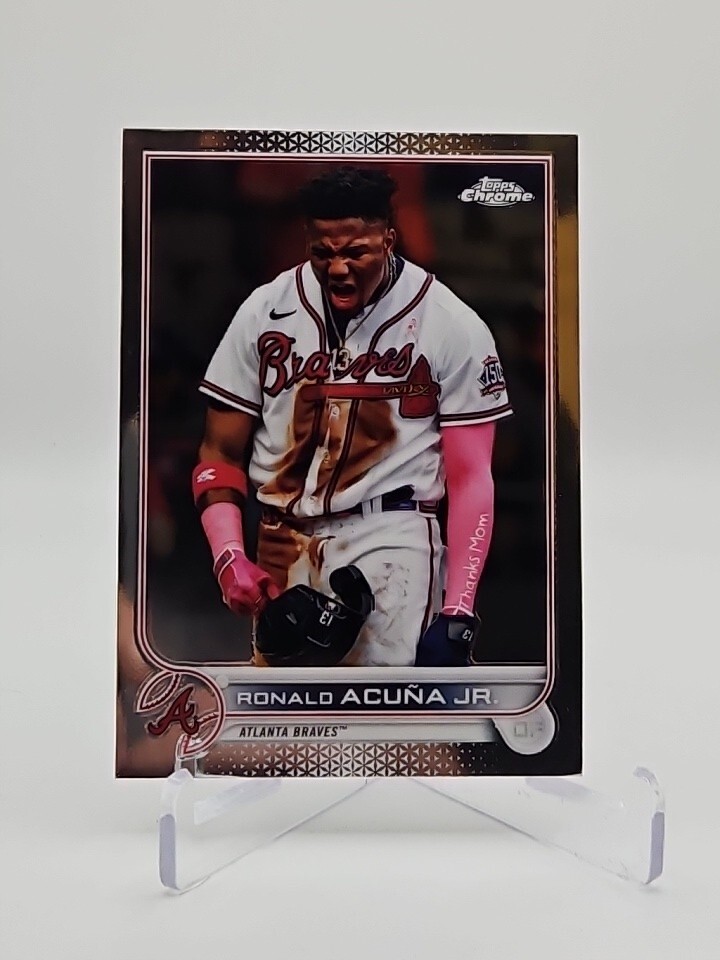 2022 Topps Chrome #165 Ronald Acuna Jr. Atlanta Braves Baseball