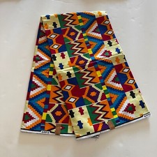 African Print Ankara Mixed Design Multicolor Kente Cotton Fabric - By the Yard