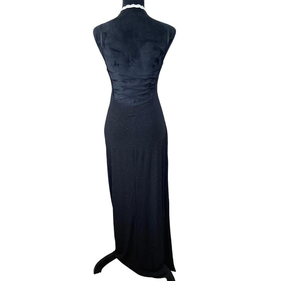 vestido triángulos ciudad negro vintage Foto 2 de 4