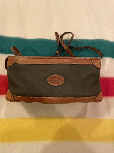 Vintage Holland Sport Canvas And Leather Bag EUC