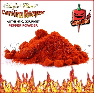 MAGIC PLANT FARMS Carolina Reaper Powder 1kg (2.2lb) World's Hottest Chili Pepper Powder