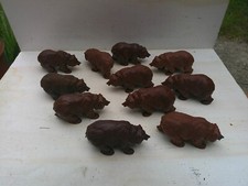 Britains 1336 , Brown Bears, Bear lot of 11, plastic Zoo animals