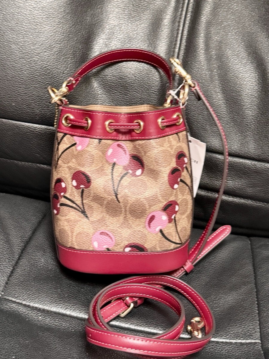 こんこ NWT Coach CN686 Clara Shoulder Bag In Signature Canvas