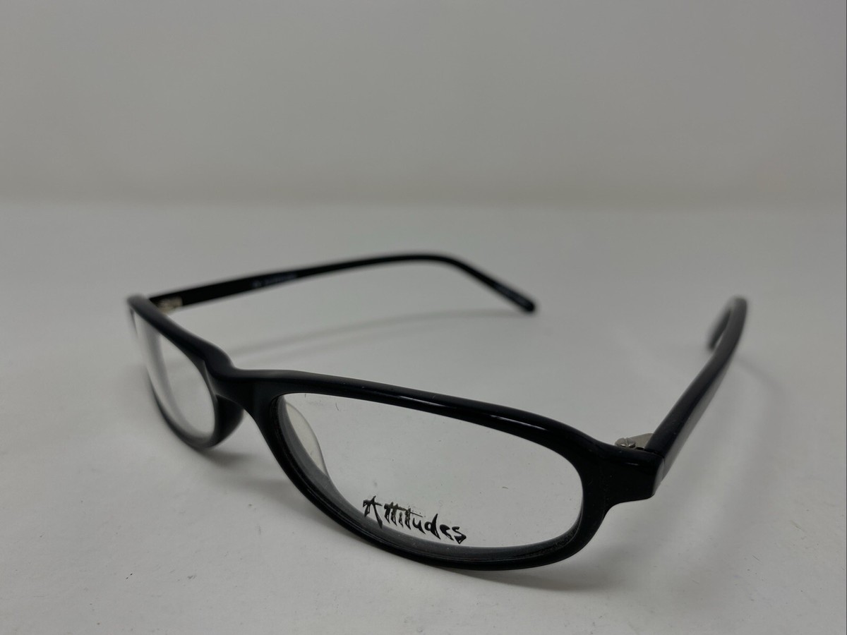 Attitudes ATTITUDE#10 BLACK 52-16-130 Plastic Full Rim Eyeglasses