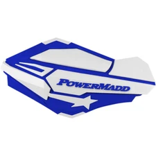 Powermadd Blue/White Handguards | 34421