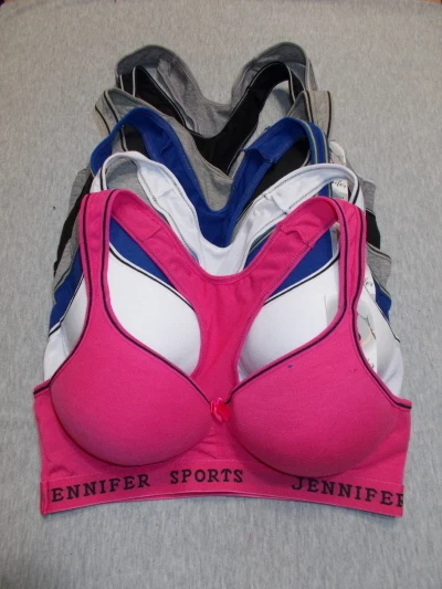 3/6 DEPORTIVOS Sujetadores Conjunto Corto Yoga ESPALDA CORREDOR Molde Taza DE ROPA ACTIVA GIMNASIO Lote 32B-44D Foto 2 de 4