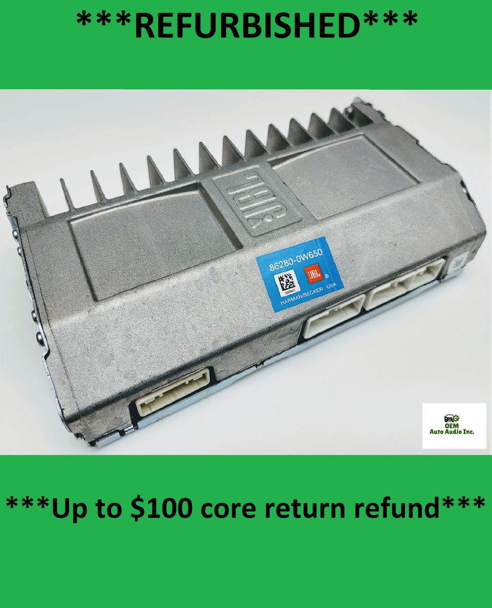 86280-0W650 Toyota 4Runner JBL amplifier 2010-2014 REFURBISHED w