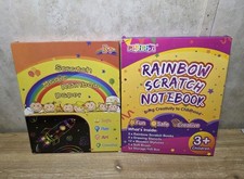 Two New Packages Of Rainbow Scratch Paper Crafts For Kids