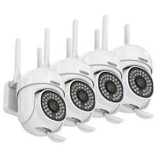 2K 3.0MP Outdoor WiFi PTZ Security Camera, 2.4G&5G WiFi, Auto Tracking, 2 Way...