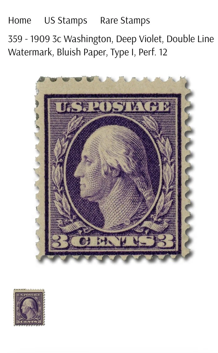 George Washington 3 Cent Stamp In Used Us Stamps (1901-Now) for