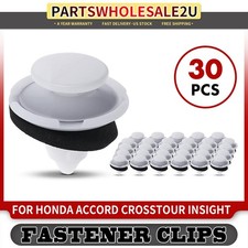 30pcs 8.5 Mm Nylon Rocker Molding Retainer Clips For Honda Crosstour Push-type