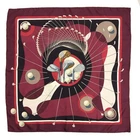 EGA HERMES Swing Carre 90 Silk 100% Scarf Multicolor/HE7817