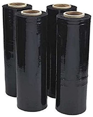 18'' x 1500' 80 Ga 8 Rolls Pallet Wrap Stretch Film Hand Shrink Wrap 1500FT Black