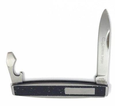 Case XX Pen Knife Metal Handles Bottle Opener Inox German Import Vintage