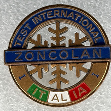 ZONCOLAN TEST INTERNATIONAL ITALIA I VINTAE ENAMEL PIN BADGE
