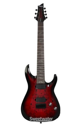 Schecter Omen Elite-7 Electric Guitar - Black Cherry Burst